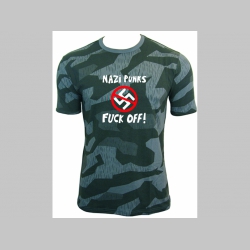 Dead Kennedys - Nazi Punks Fuck Off   nočný maskáč-Nightcamo SPLINTER, pánske tričko 100%bavlna